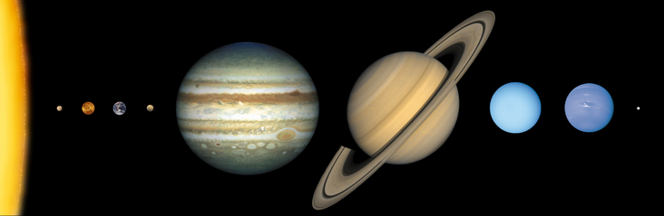 outer planets the solar system jupiter saturn uranus neptune and figures of